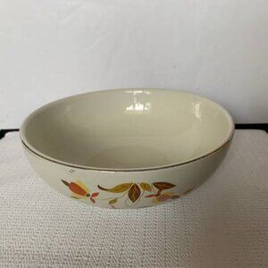 1930's Antique Hall's Superior Quality Kitchenware Jewel Tea Autumn Leaf Bowl